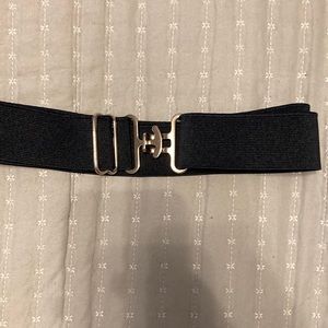 1.5 in navy blue elastic belt for equestrians